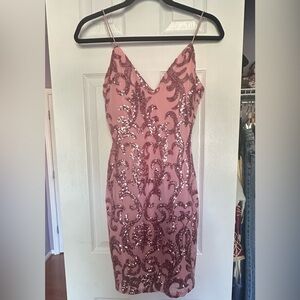 Windsor homecoming dress in mauve/pink